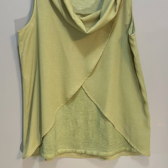 Royce Cowl Neck Sleeveless Top, Green Quantum Apparel Blouse Women’s L - Picture 5 of 8